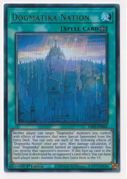 Dogmatika Nation (Ultra Rare) single card from Yu-Gi-Oh!