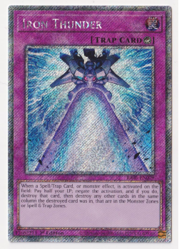 Iron Thunder (Platinum Secret Rare) single card from Yu-Gi-Oh!