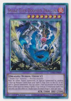 Snake-Eyes Doomed Dragon (Ultimate Rare) single card from Yu-Gi-Oh!
