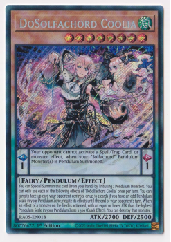 DoSolfachord Coolia (Secret Rare) single card from Yu-Gi-Oh!