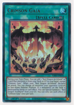 Crimson Gaia (Ultra Rare) single card from Yu-Gi-Oh!