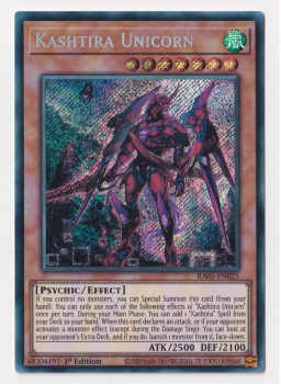 Kashtira Unicorn (Secret Rare) single card from Yu-Gi-Oh!