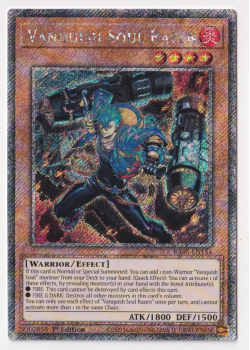 Vanquish Soul Razen (Platinum Secret Rare) single card from Yu-Gi-Oh!