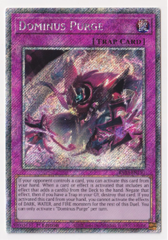 Dominus Purge (Platinum Secret Rare) single card from Yu-Gi-Oh!