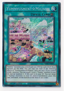 YummyusmentMignon (Secret Rare) single card from Yu-Gi-Oh!
