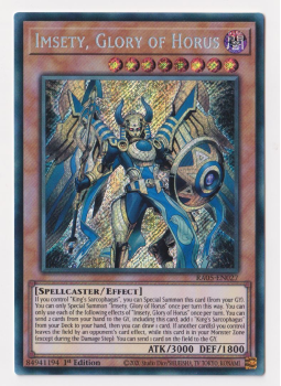 Imsety, Glory of Horus (Secret Rare) single card from Yu-Gi-Oh!