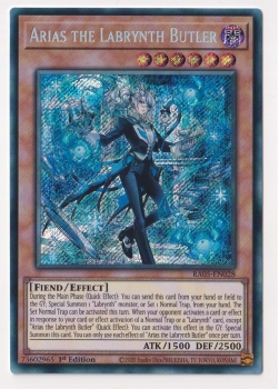 Arias the Labrynth Butler (Secret Rare) single card from Yu-Gi-Oh!