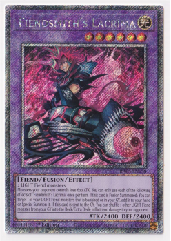 Fiendsmith's Lacrima (Platinum Secret Rare) single card from Yu-Gi-Oh!