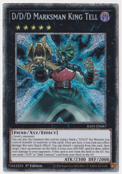 D/D/D Marksman King Tell (Starlight Rare) single card from Yu-Gi-Oh!
