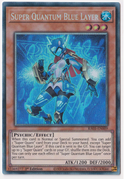Super Quantum Blue Layer (Collector's Rare) single card from Yu-Gi-Oh!
