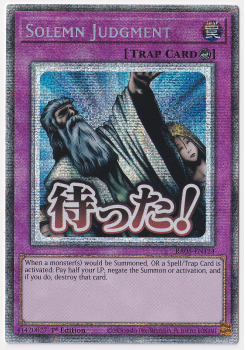 Solemn Judgment (Starlight Rare) single card from Yu-Gi-Oh!