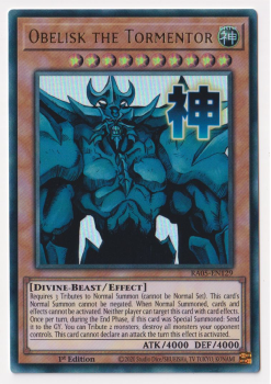 Obelisk the Tormentor (Ultra Rare) single card from Yu-Gi-Oh!