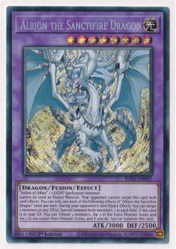 Albion the Sanctifire Dragon (Secret Rare) single card from Yu-Gi-Oh!
