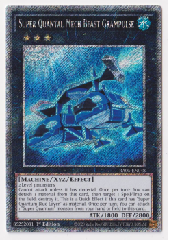 Super Quantal Mech Beast Grampulse (Platinum Secret Rare) single card from Yu-Gi-Oh!