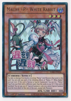 Maliss P White Rabbit (Ultra Rare) single card from Yu-Gi-Oh!
