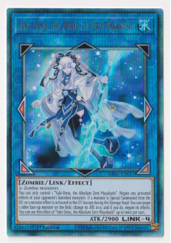 Yuki-Onna, the Absolute Zero Mayakashi (Ultimate Rare) single card from Yu-Gi-Oh!