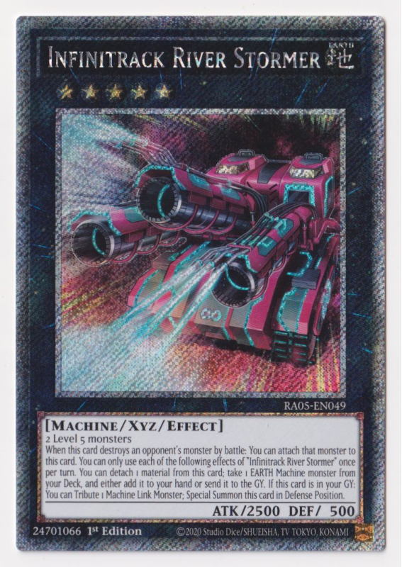 Infinitrack River Stormer (Platinum Secret Rare) : RA05-EN049 - Yu-Gi-Oh!  Single Card