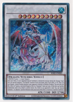 Lancea, Ancestral Dragon of the Ice Mountain (Secret Rare) single card from Yu-Gi-Oh!