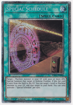 Special Schedule (Starlight Rare) single card from Yu-Gi-Oh!
