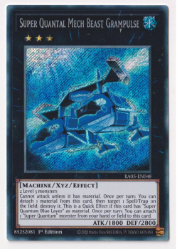 Super Quantal Mech Beast Grampulse (Secret Rare) single card from Yu-Gi-Oh!