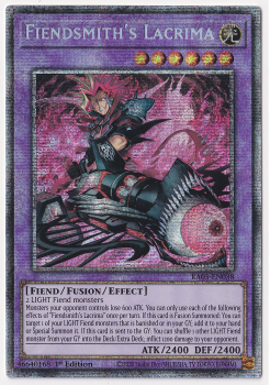 Fiendsmith's Lacrima (Starlight Rare) single card from Yu-Gi-Oh!