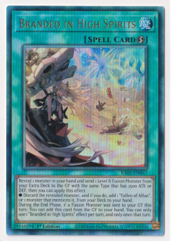 Branded in High Spirits (Ultimate Rare) single card from Yu-Gi-Oh!