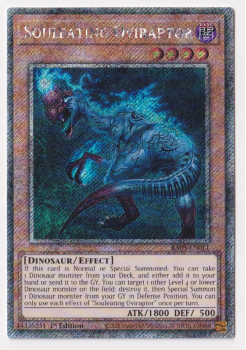 Souleating Oviraptor (Platinum Secret Rare) single card from Yu-Gi-Oh!