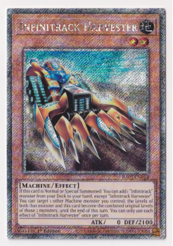 Infinitrack Harvester (Platinum Secret Rare) single card from Yu-Gi-Oh!
