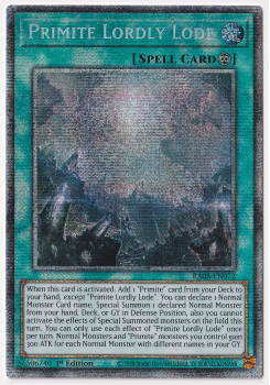 Primite Lordly Lode (Starlight Rare) single card from Yu-Gi-Oh!