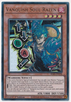 Vanquish Soul Razen (Ultra Rare)(Stamp Artwork) : RA05-EN134 - Yu-Gi-Oh! Single Card