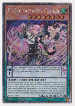 DoSolfachord Coolia (Platinum Secret Rare) single card from Yu-Gi-Oh!