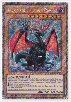 Albion the Shrouded Dragon (Platinum Secret Rare) single card from Yu-Gi-Oh!