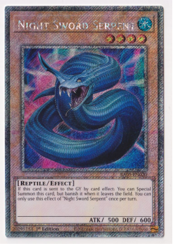 Night Sword Serpent (Platinum Secret Rare) single card from Yu-Gi-Oh!