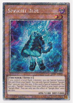 Spright Blue (Platinum Secret Rare) single card from Yu-Gi-Oh!