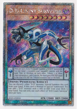 D/D Count Surveyor (Platinum Secret Rare) single card from Yu-Gi-Oh!