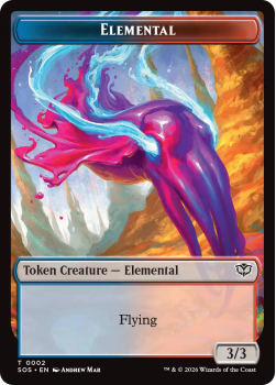 Elemental 0002 // Treasure 0012 single card from Magic: the Gathering