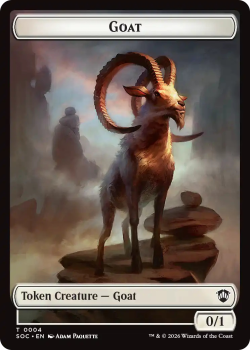 Goat 0004 // Fungus Beast 0017 (FOIL) single card from Magic: the Gathering