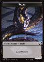 Snake 0011 // Zombie 0012 (FOIL) : TOK09 SECRETS OF STRIXHAVEN COMMANDER - Magic the Gathering Single Card