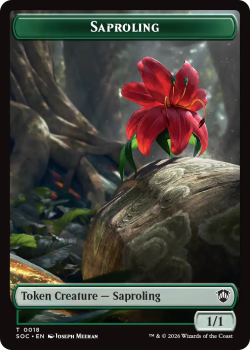 Saproling 0018 // Pest 0023 (FOIL) single card from Magic: the Gathering