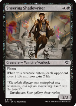 Sneering Shadewriter single card from Magic: the Gathering