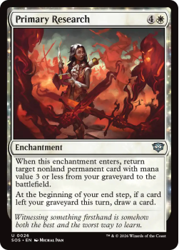 Primary Research single card from Magic: the Gathering