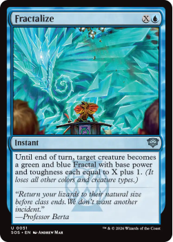 Fractalize single card from Magic: the Gathering