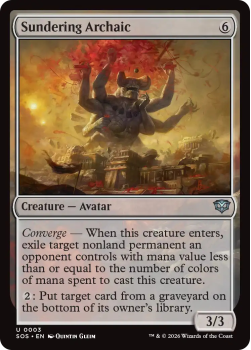 Sundering Archaic single card from Magic: the Gathering
