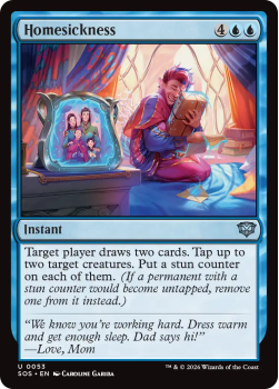 Homesickness single card from Magic: the Gathering