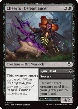 Cheerful Osteomancer single card from Magic: the Gathering