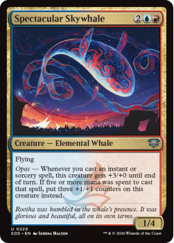 Spectacular Skywhale single card from Magic: the Gathering