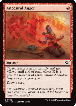 Ancestral Anger single card from Magic: the Gathering