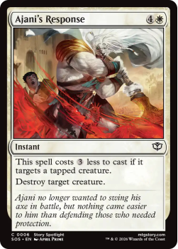 Ajani's Response single card from Magic: the Gathering