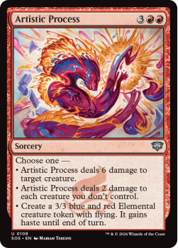Artistic Process single card from Magic: the Gathering