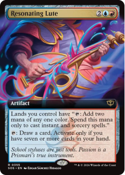 Resonating Lute (EXTENDED ART) single card from Magic: the Gathering